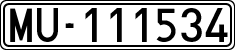 License plates of Spain, 1900 year series