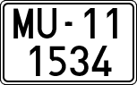 License plates of Spain, 1900 year series