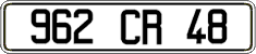 French license plate, FNI