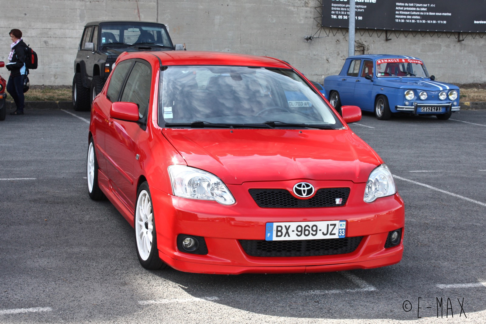 BX-969-JZ, Toyota Corolla 9th gen (RunX) 3-door Hatch (E120), 2001–2007