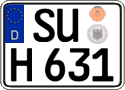 German license plate, Regular plates