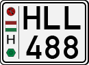 license plates of Hungary, Cars (1990)