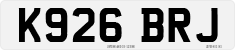License plate of the United Kingdom, 1983 year system