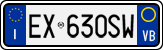 License plate of Italy, Cars (1994 year series)