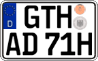 German license plate, Plates for oldtimers (type 