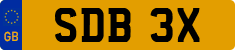 License plate of the United Kingdom, 1963 year system