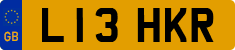 License plate of the United Kingdom, 1983 year system