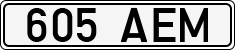 License plate of Estonia, Regular car plates