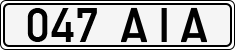 License plate of Estonia, Regular car plates