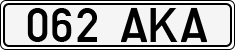 License plate of Estonia, Regular car plates