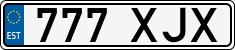 License plate of Estonia, Regular car plates