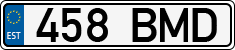 License plate of Estonia, Regular car plates