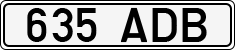 License plate of Estonia, Regular car plates