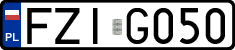 License plates of Poland, Regular car plates
