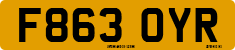 License plate of the United Kingdom, 1983 year system