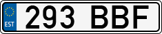 License plate of Estonia, Regular car plates