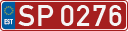 License plate of Estonia, Sportcars