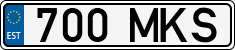 License plate of Estonia, Regular car plates