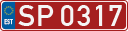 License plate of Estonia, Sportcars