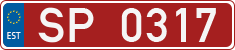 License plate of Estonia, Sportcars