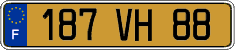 French license plate, FNI