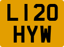 License plate of the United Kingdom, 1983 year system