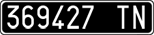 License plate of Italy, Cars (1927 year series)