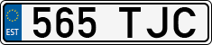 License plate of Estonia, Regular car plates