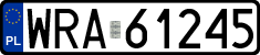 License plates of Poland, Regular car plates