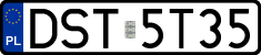 License plates of Poland, Regular car plates