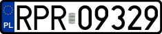 License plates of Poland, Regular car plates