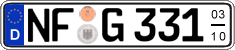 German license plate, Seasonal plates