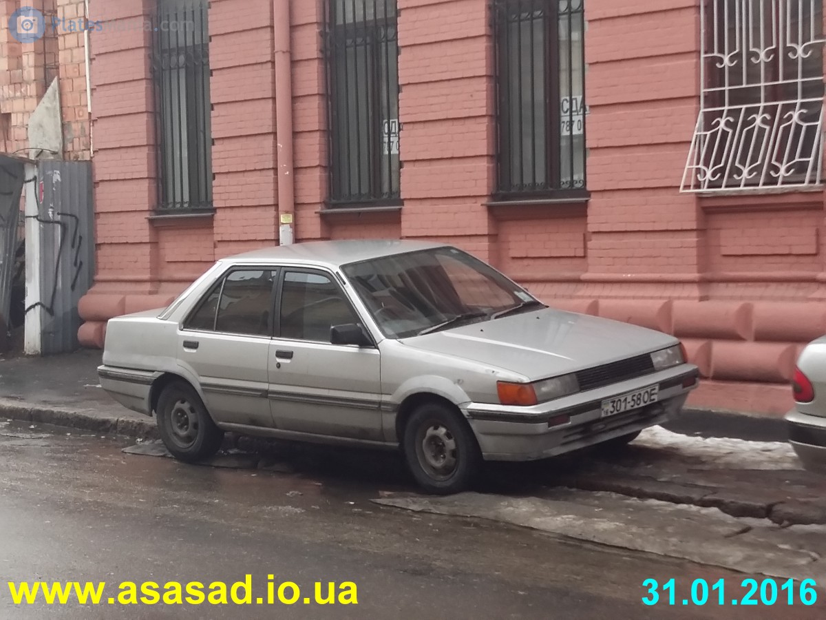 16 301-58 OE, Nissan Liberta Villa 2nd gen Sedan (N13), 1986–1990