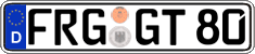 German license plate, Regular plates