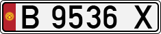 License plate of Kyrgyzstan, Private owners (1994)