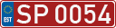 License plate of Estonia, Sportcars