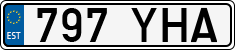 License plate of Estonia, Regular car plates