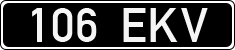 License plate of Estonia, Regular car plates