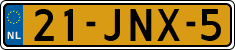 License plate of the Netherlands, Cars