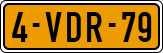 License plate of the Netherlands, Light Commercial Vehicles (1994 system)