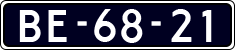 License plate of the Netherlands, Imported oldtimers (commercial vehicles)