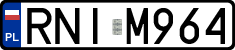 License plates of Poland, Regular car plates