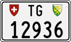 License plate of Switzerland, Cars