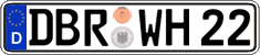 German license plate, Regular plates