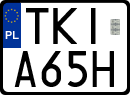 License plates of Poland, Special vehicles and motorcycles