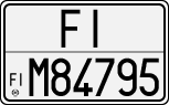 License plate of Italy, Cars (1927 year series)