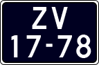 License plate of the Netherlands, Commercial Vehicles (1951-1994 system)