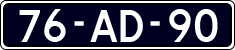 License plate of the Netherlands, Cars