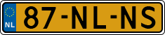 License plate of the Netherlands, Cars