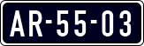 License plate of the Netherlands, Imported oldtimers (cars)
